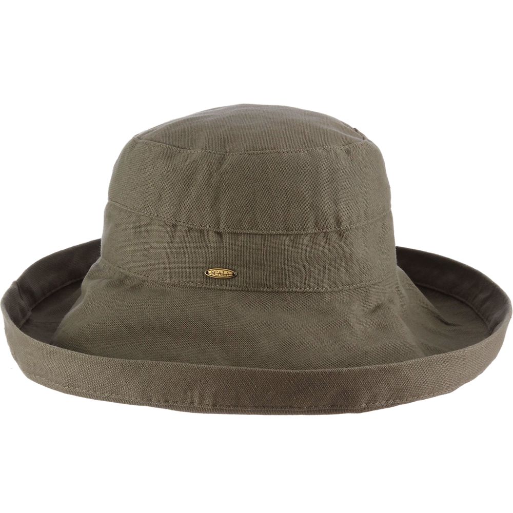Cotton Up Turned Large Brim Sun Hat - Scala Hats for Women