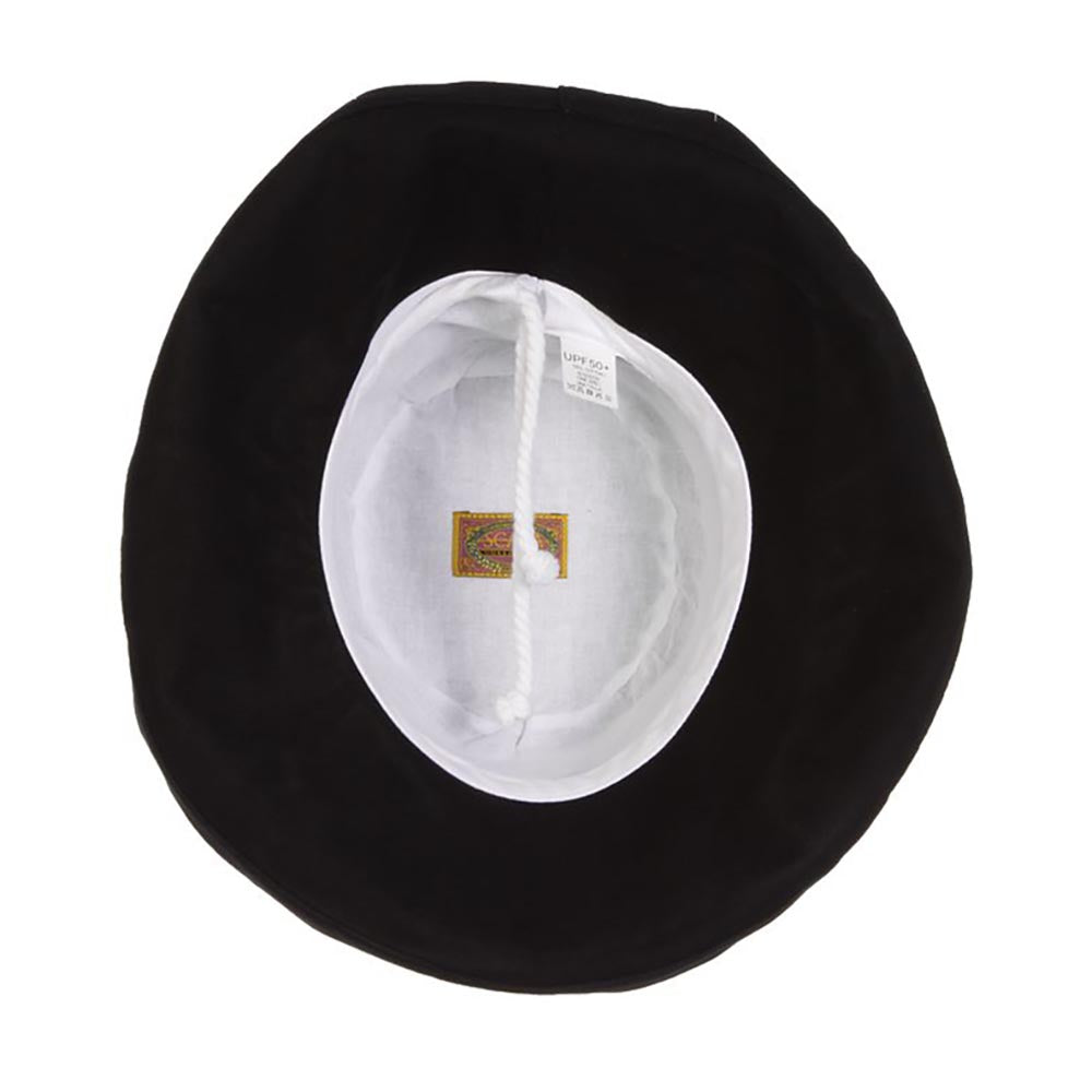 Cotton Up Turned Large Brim Sun Hat - Scala Hats for Women