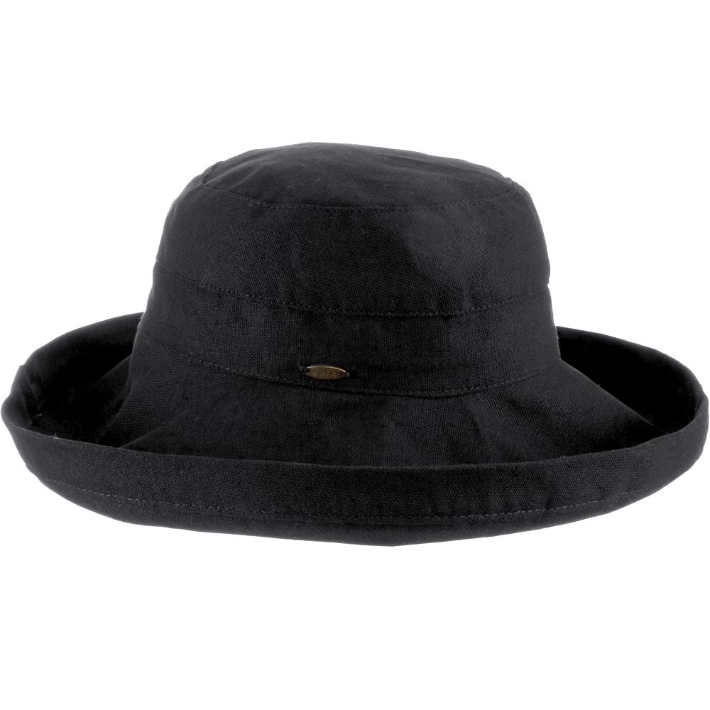 Cotton Up Turned Large Brim Sun Hat - Scala Hats for Women