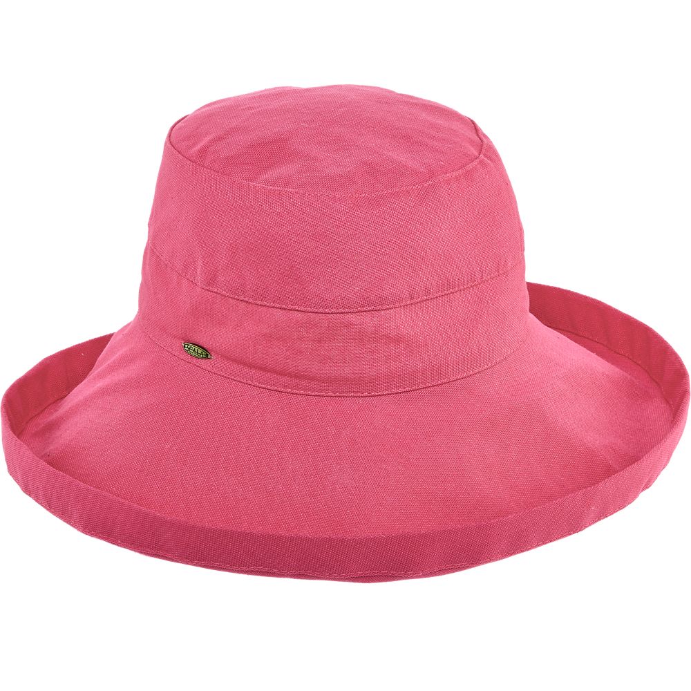 Cotton Up Turned Large Brim Sun Hat - Scala Hats for Women