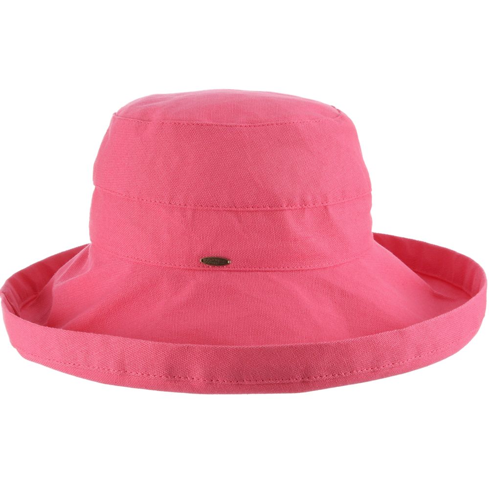 Cotton Up Turned Large Brim Sun Hat - Scala Hats for Women