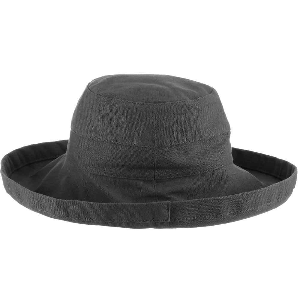 Cotton Up Turned Large Brim Sun Hat - Scala Hats for Women