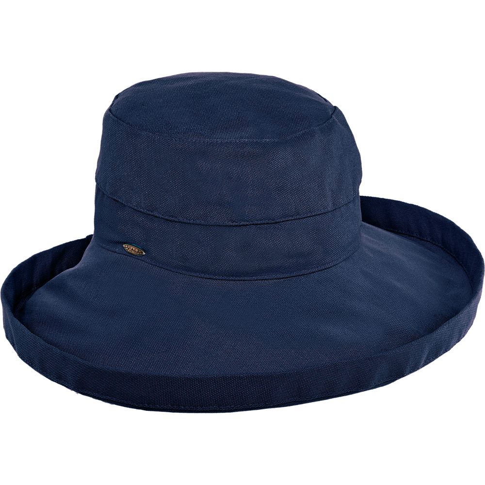 Cotton Up Turned Large Brim Sun Hat - Scala Hats for Women