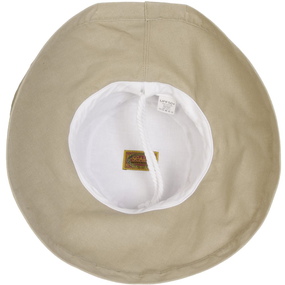 Cotton Up Turned Large Brim Sun Hat - Scala Hats for Women