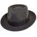 Crushable Water Repellent Wool Felt Fedora Hat - Scala Hat Fedora Hat Scala Hats DF109-GREY2 Grey Medium (57 cm)