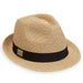Del Mar Golf Fedora with Magnet for Marker - Carkella Hats Fedora Hat Wallaroo Hats DELMM-BG-M Beige M/L (58-59 cm) 