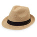 Del Mar Golf Fedora with Magnet for Marker - Carkella Hats Fedora Hat Wallaroo Hats DELMM-BG-L Beige L/XL (60-61 cm) 