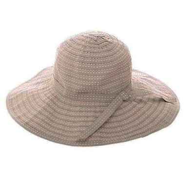 Embroidered Ribbon Wide Brim Sun Hat Wide Brim Sun Hat Boardwalk Style Hats