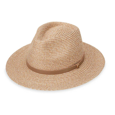 Everett Fedora by Wallaroo Hat Company Safari Hat Wallaroo Hats EVRT-MC-M Mixed Camel M/L (59 cm)