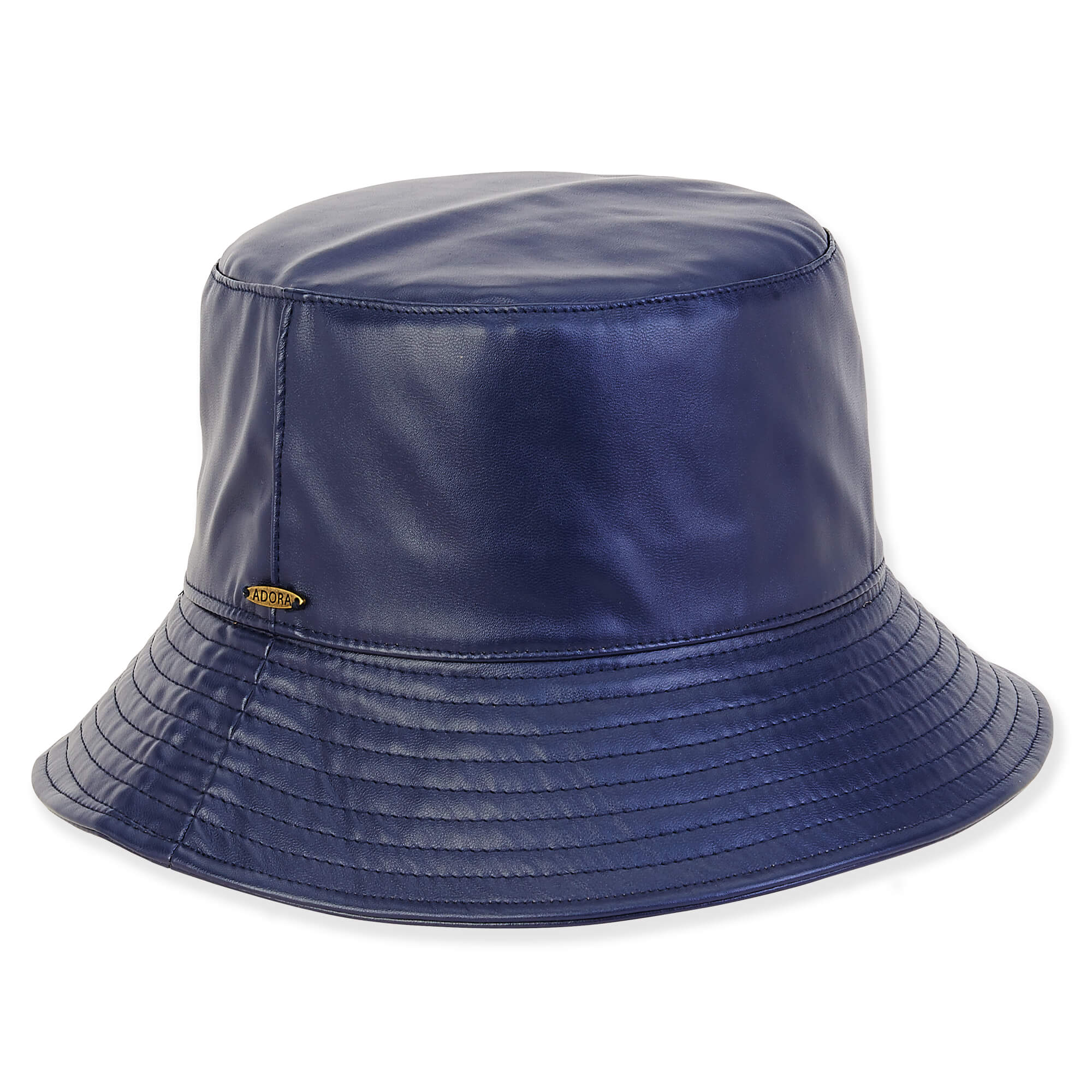 Faux Leather Bucket Hat for Women - Adora® Hats