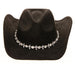 Faux Suede Western Hat with Floral Rhinestone Band - Boardwalk Style Cowboy Hat Boardwalk Style Hats    