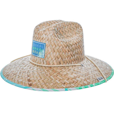 Fern Lifeguard Hat with Tie-Dye Print Underbrim - Makai Hats Lifeguard Hat Makai Hat MA154OS2 Natural S/M