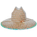 Fern Lifeguard Hat with Tie-Dye Print Underbrim - Makai Hats Lifeguard Hat Makai Hat