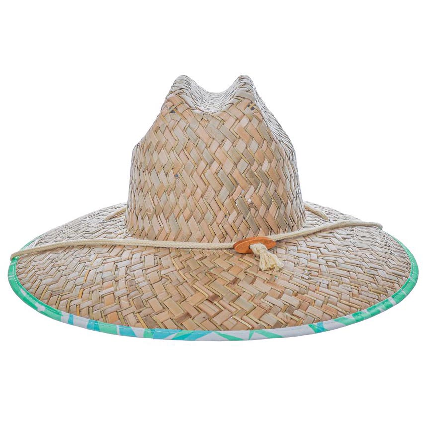 Fern Lifeguard Hat with Tie-Dye Print Underbrim - Makai Hats Lifeguard Hat Makai Hat