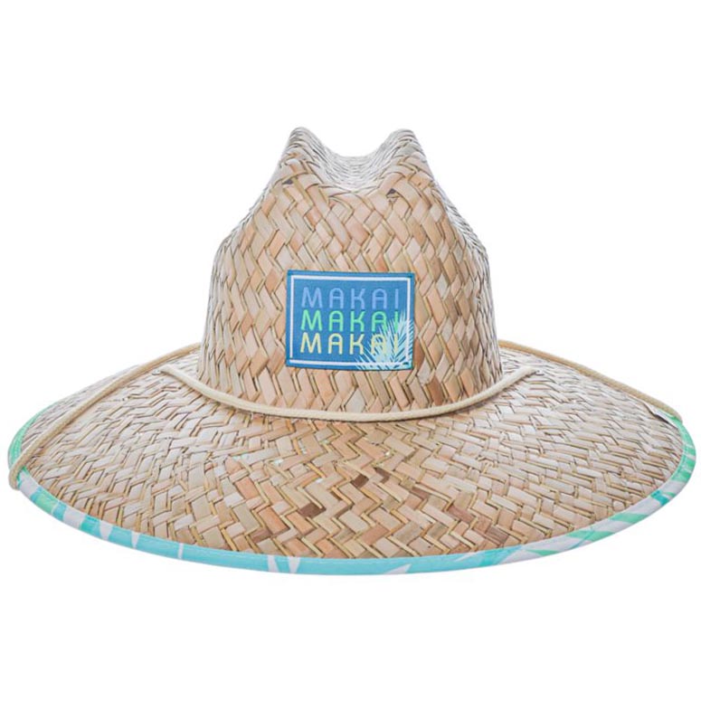 Fern Lifeguard Hat with Tie-Dye Print Underbrim - Makai Hats Lifeguard Hat Makai Hat