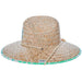 Fern Lifeguard Hat with Tie-Dye Print Underbrim - Makai Hats Lifeguard Hat Makai Hat