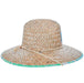 Fern Lifeguard Hat with Tie-Dye Print Underbrim - Makai Hats Lifeguard Hat Makai Hat