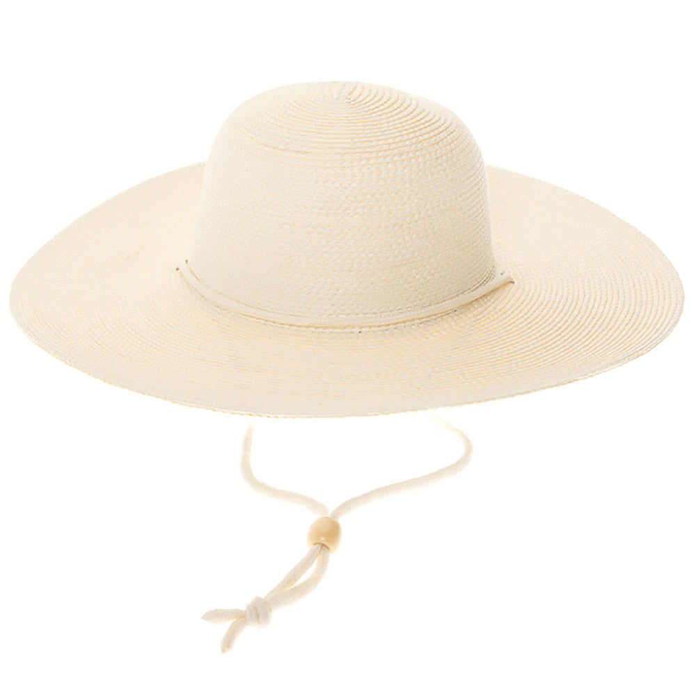 Fine Braid Straw Beach Hat, M/L size - Boardwalk Style Wide Brim Sun Hat Boardwalk Style Hats DA1990-IVO Ivory OS (58.5 cm) 