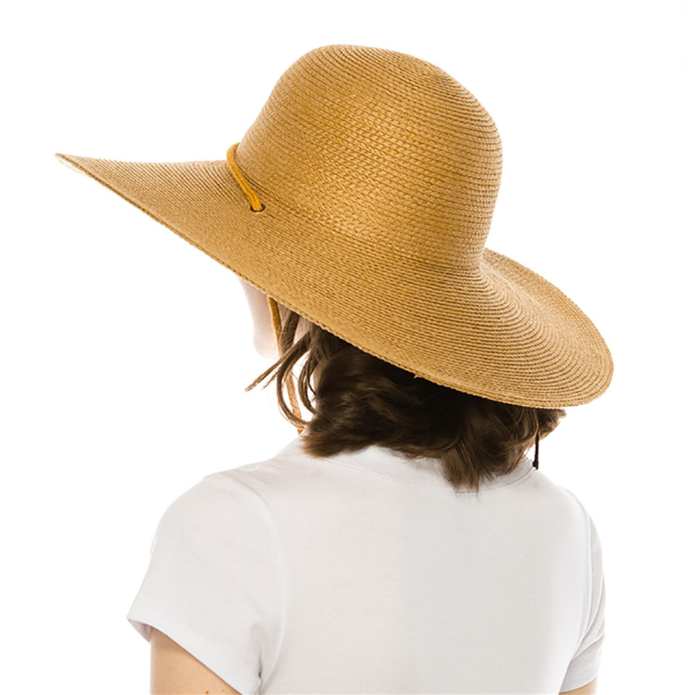 Fine Braid Straw Beach Hat, M/L size - Boardwalk Style Wide Brim Sun Hat Boardwalk Style Hats    