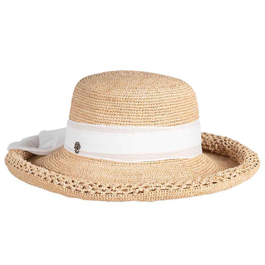 Fine Hand Crocheted Raffia Sun Hat with Rolled Brim - Tommy Bahama Kettle Brim Hat Tommy Bahama Hats THW7001-WHT Natural OS (57 cm)