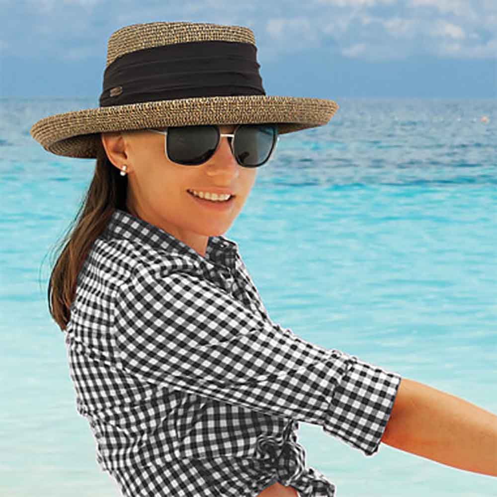 Flat Crown Up Brim Sun Hat - Sun  display picture 2
