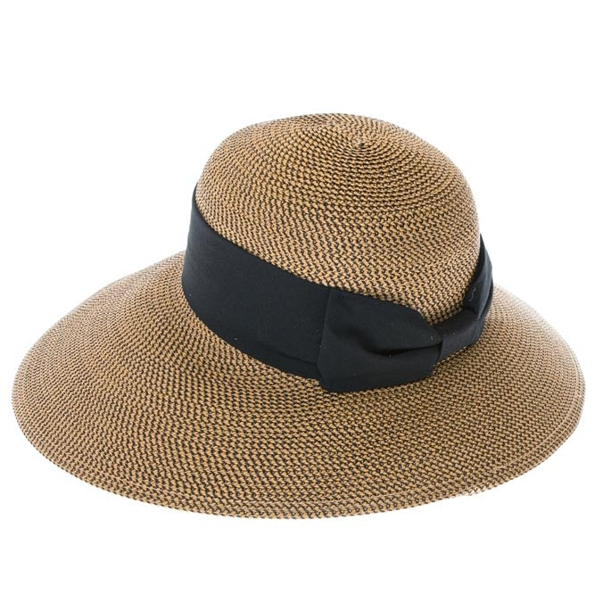 Flex Weave Straw Asymmetrical Brim Sun Hat - Boardwalk Style