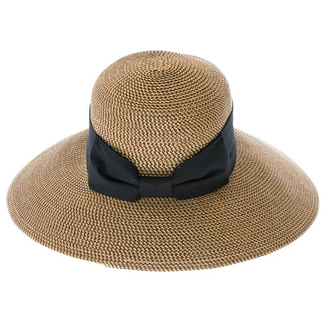 Flex Weave Straw Asymmetrical Brim Sun Hat - Boardwalk Style