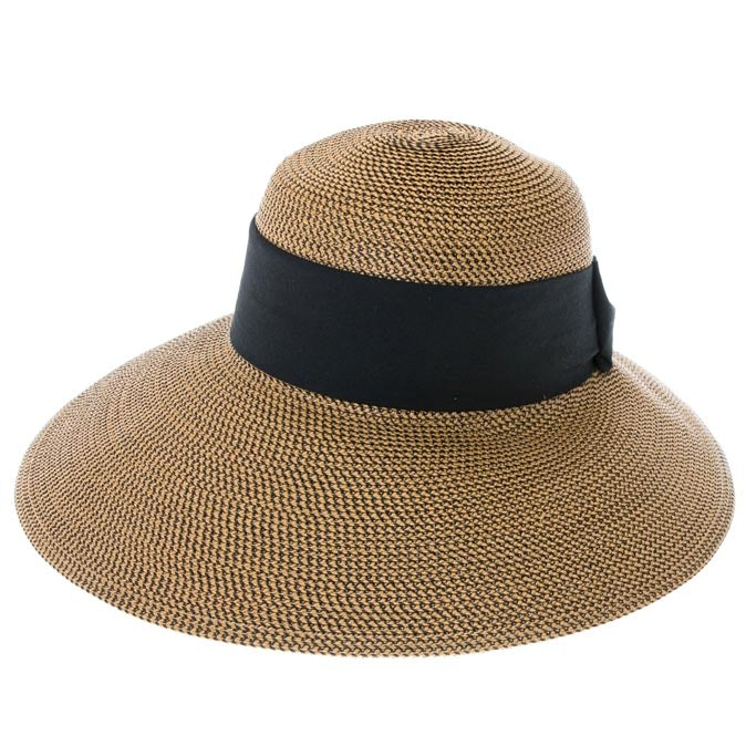 Flex Weave Straw Asymmetrical Brim Sun Hat - Boardwalk Style