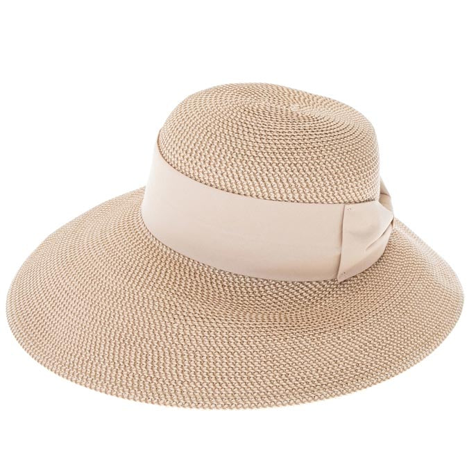 Flex Weave Straw Asymmetrical Brim Sun Hat - Boardwalk Style