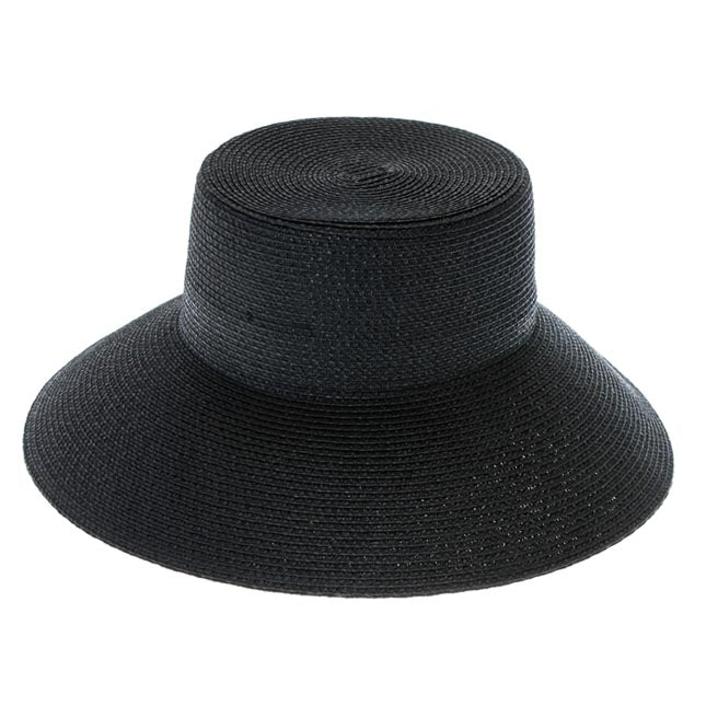 Flex Weave Straw Flat Top Bucket Hat - Boardwalk Style