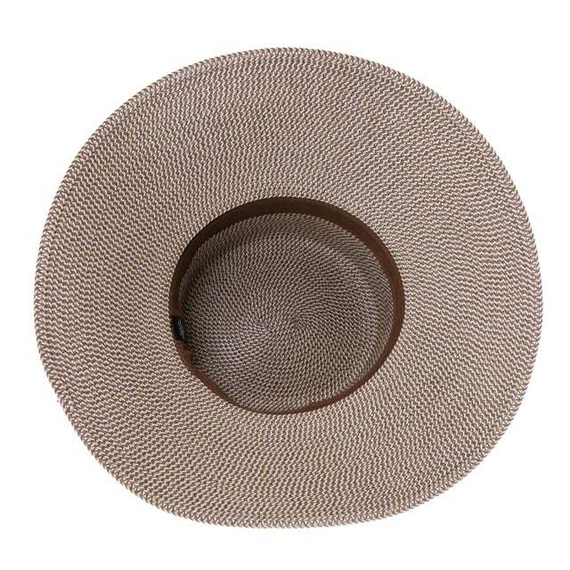 Flex Weave Straw Flat Top Bucket Hat - Boardwalk Style