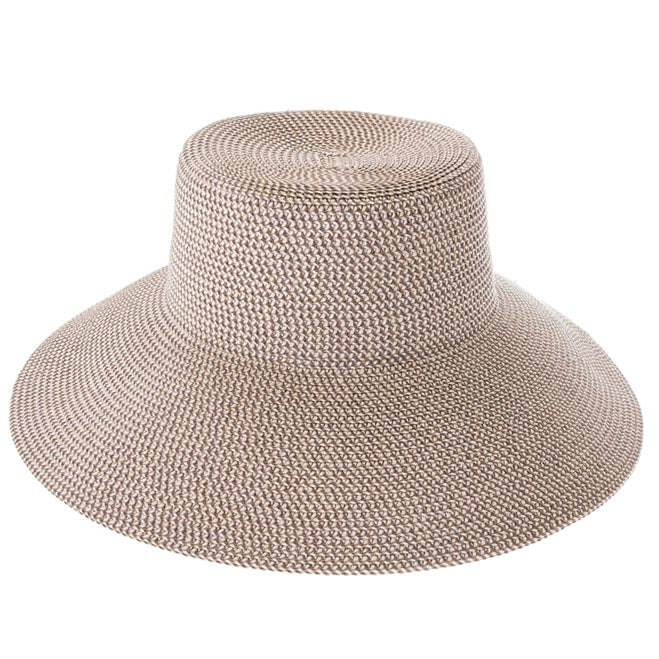 Flex Weave Straw Flat Top Bucket Hat - Boardwalk Style