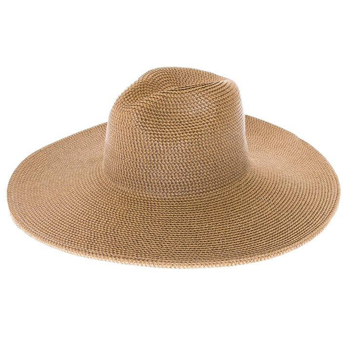 Flex Weave Straw Gardening Hat with Chin Strap - Boardwalk Style