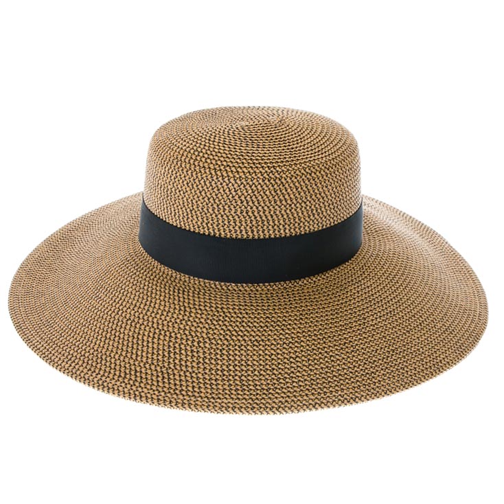 Flex Weave Straw Lampshade Style Hat - Boardwalk Style