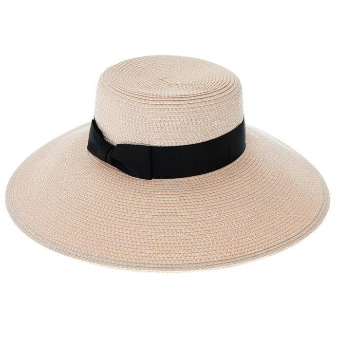 Flex Weave Straw Lampshade Style Hat - Boardwalk Style