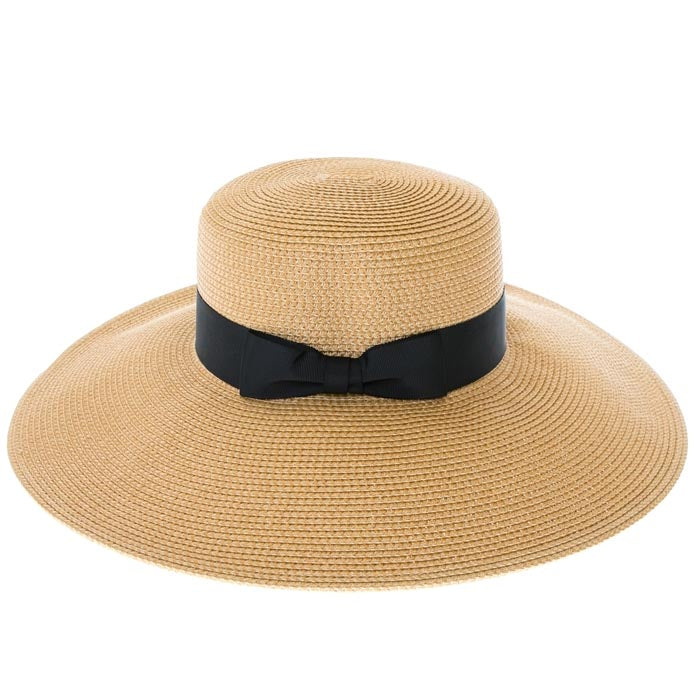 Flex Weave Straw Lampshade Style Hat - Boardwalk Style