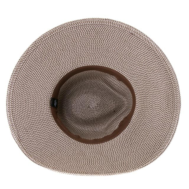 Flex Weave Straw Pinched Crown Safari Hat - Boardwalk Style