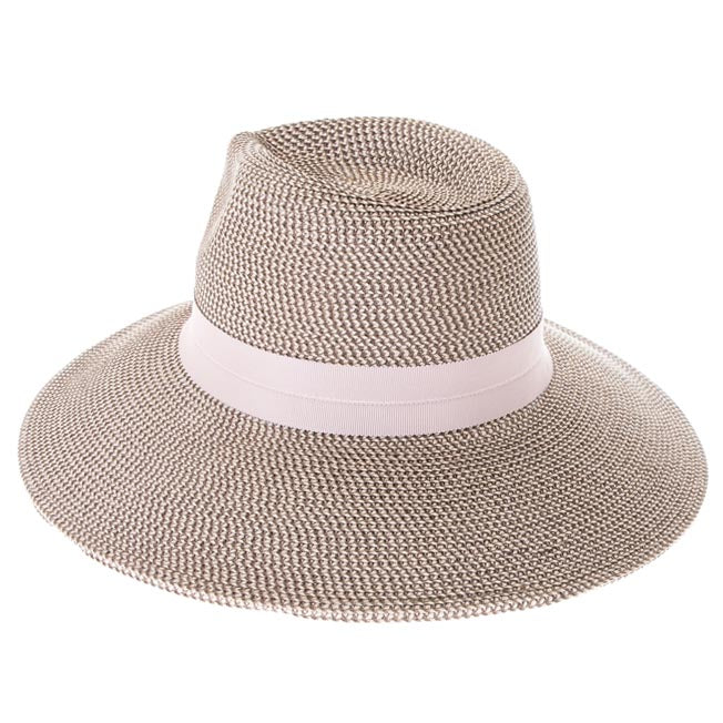 Flex Weave Straw Pinched Crown Safari Hat - Boardwalk Style