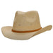 Floral Pattern Knit Western Hat with Braided Band - Sun 'N' Sand Hats Cowboy Hat Sun N Sand Hats