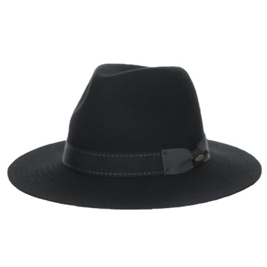 Four Seasons Packable Wool Felt Safari Hat - Scala Collection Hats Safari Hat Scala Hats DF213-BLK3 Black Large 