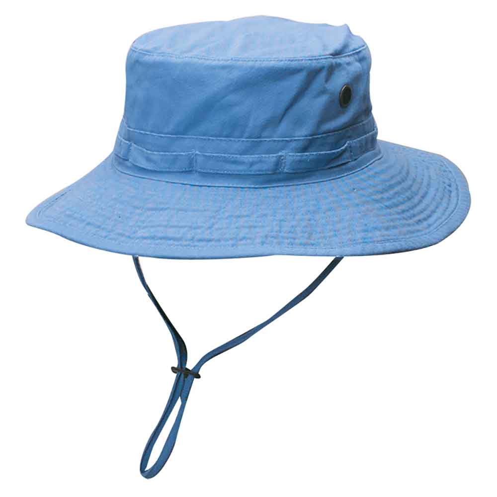 Garment Washed Twill Boonie Hats - Dorfman Outdoor Hats Bucket Hat Dorfman Hat Co. BH56-LBLU3 Light Blue Large 
