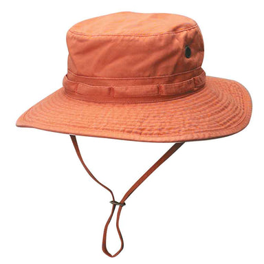 Garment Washed Twill Boonie Hats - Dorfman Outdoor Hats Bucket Hat Dorfman Hat Co. BH56-ORAN3 Orange Large 