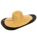 Glamorous Oversized Brim Beach Hat - Boardwalk Style Wide Brim Sun Hat Boardwalk Style Hats    