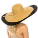 Glamorous Oversized Brim Beach Hat - Boardwalk Style Wide Brim Sun Hat Boardwalk Style Hats    