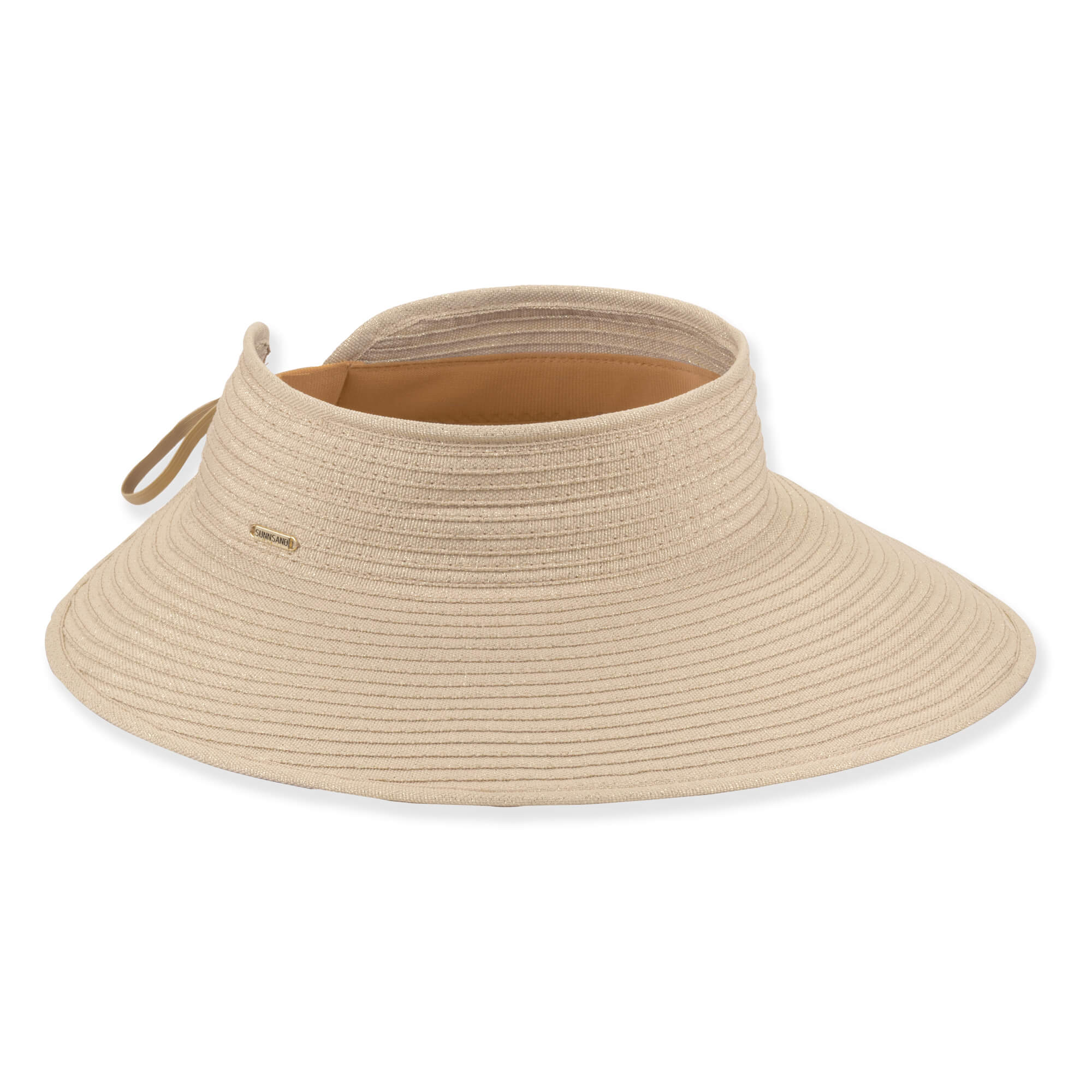 Glitzy Roll Up Wrap Around Visor Hat - Sun 'N' Sand Hats