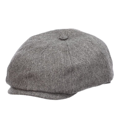 Hoover Wool Blend New York Cap - Dorfman Hat Flat Cap Dorfman Hat Co. MW320-GREY2 Grey Medium