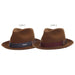 Cassatt Fur Felt Fedora with 3 Ways Band - Biltmore Hats, Fedora Hat - SetarTrading Hats 