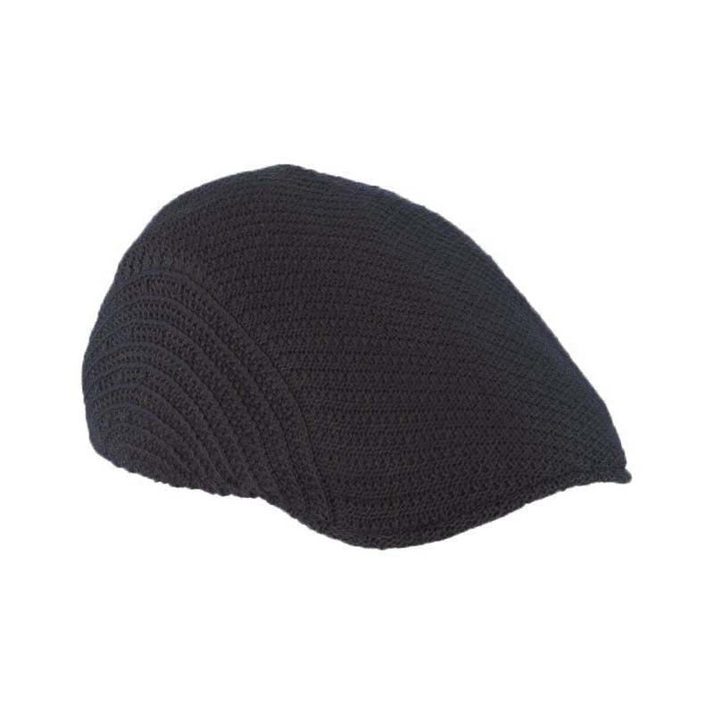 Jordan Knit Wool Blend Ivy Cap by Stacy Adams Hats Flat Cap Stacy Adams Hats SAW667-BLK2 Black Large/XLarge Wool Blend
