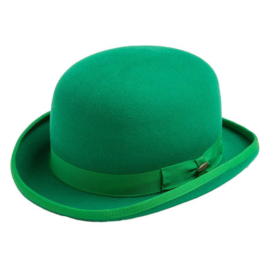 Kelly Green Stiff Bowler Derby Hat - Scala Hats for Men Bowler Hat Scala Hats WF507-KELLY2 Kelly Medium (22.25")