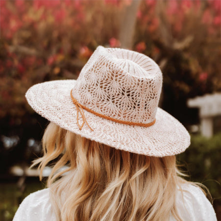 Knit Summer Safari Hat with Braided Band - Scala Hats